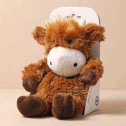 Warmies Junior Highland Cow Soft Toy brown one size