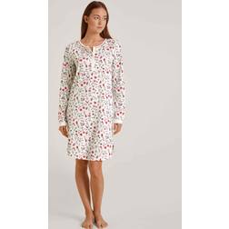 Calida Sweet Dreams Sleepshirt White w Flower