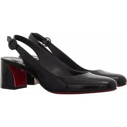 Christian Louboutin Patent leather slingback pumps black