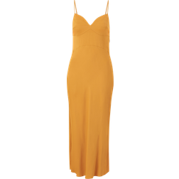 Calvin Klein Slim Midi Slip Dress GOLD