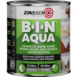 Zinsser Bin Aqua Stain-Blocking Primer Woodstain White 0.5L
