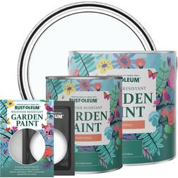 Rust-Oleum Garden Satin Icecap Wood Paint White 0.75L