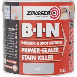 Zinsser bin Primer Sealer Stain Killer Wood Paint Grey