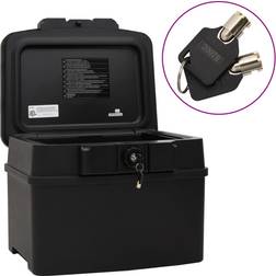 vidaXL Cassetta Di Sicurezza Nera 44x37x34 cm