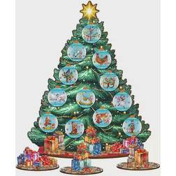 DesignoCracy Days-Themed 11-inch Collectible Christmas Tree