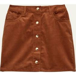 Chloé Girls Tan Brown Corduroy Skirt year