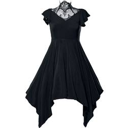 Ocultica Halvlång klänning Gothic av Gothic Kleid Dam svart