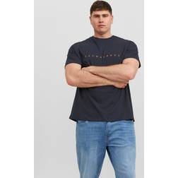 Jack & Jones T-Shirt mit Logo-Print marine