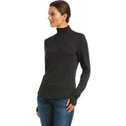 Ariat Women's Gridwork 1/4 Zip Baselayer Black 0XS unisex