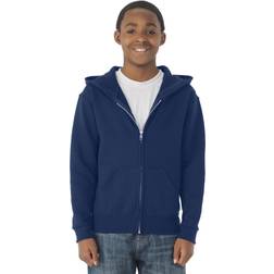 Jerzees Youth NuBlend Fleece Full-Zip Hooded Sweatshirt NAVY