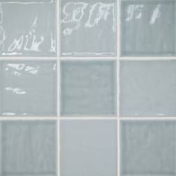 Bedrosians Marin Square Glossy Misty Blue Ceramic Wall Tile 5.49 sq. ft./Case