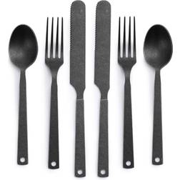 Barebones Flatware Matte Cutlery Set 45pcs