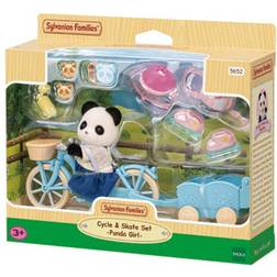 Sylvanian Families Cycle & Skate Set Panda Girl