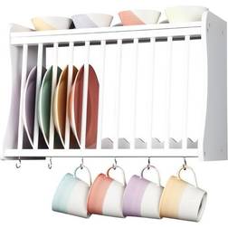 Minack Wooden Kitchen Plate Rack Dish Drainer