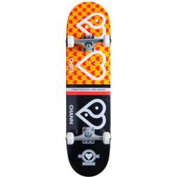 Heart Supply Planet Complete Skateboard Classified Pro 2 Yellow/Black/White 8"