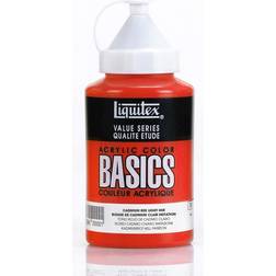 Liquitex BASICS Acrylic Paint, 13.5-oz bottle, Cadmium Red Light Hue