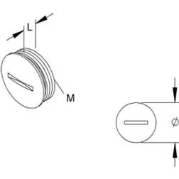 Blindprop M50 messing