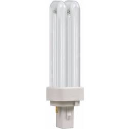 Crompton Lamps CFL PLC 10W 2-Pin Double Turn Warm White Frosted D-Type