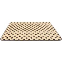 Groundlevel Paw Print Memory Foam Pet Mat Cream