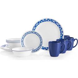 Corelle Cobalt Circles 16-piece Cup