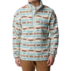 Columbia Helvetia Streetwear Fleece Men - Stone Blue Checkered Peaks Multi