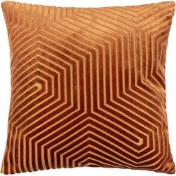 Paoletti Evoke Geometric Cut Velvet Cushion Complete Decoration Pillows