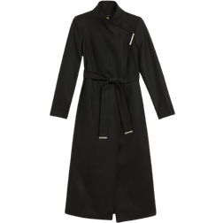 Ted Baker Rosell Long Length Wrap Coat - Black