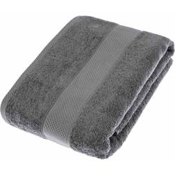 Homescapes Grey Charcoal, 500 Bath Towel Black