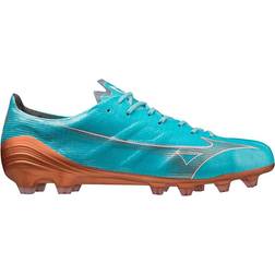 Mizuno Α Elite FG - Blue Curacao/Snow White/Red Brown Satin