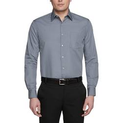 Van Heusen Men's Regular Fit Poplin Dress Shirt - Grey