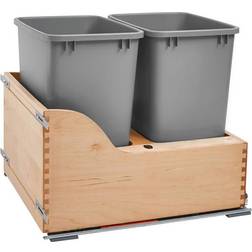 Rev-A-Shelf Double 35-Quart Bottom Mount Pullout Waste Container