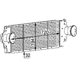 Mahle ci 80 000p ladeluftkühler