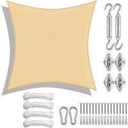 Yescom Ft Square Sun Shade Sail with Hardware Kit