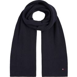 Tommy Hilfiger ESSENTIAL FLAG KNITTED SCARF Blå