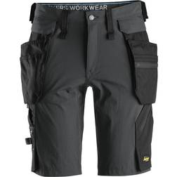 Snickers Workwear Stretch Shorts 6108 Aftagelige Lommer - Koksgrå/Sort