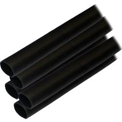 Ancor adhesive lined heat shrink tubing alt 1/2" x 6" 5-pack black