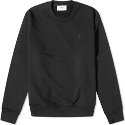 Ami Paris Alexandre Mattiussi Black Embroidered Sweatshirt