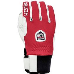 Hestra Ergo Grip Windstopper Race 5 Finger Gloves - Red