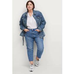 Levi's Plus Jeans 501 Original Cropped Blå