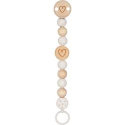 Goki Wooden Pacifier Chain Heart