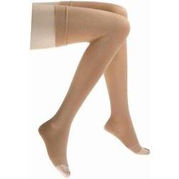 Jobst relief compression thigh stockings 15-20 mmhg supports open toe silicone