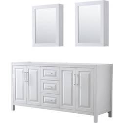 Wyndham Collection WCV252572DCXSXXMED Daria 71" Double Standing Vanity