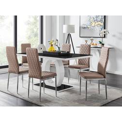 Furniturebox Giovani Gloss Dining Set