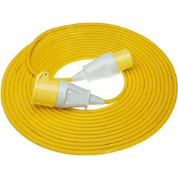 Defender extension lead yellow 4mm2 32a 25m 110v