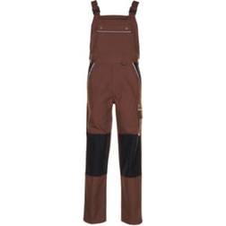 Planam Canvas 320" Dungarees - Brun/Svart