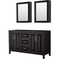 Wyndham Collection WCV252560DCXSXXMED Daria 59" Standing Vanity