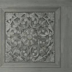 Fine Decor Carved Panel Charcoal Wallpaper