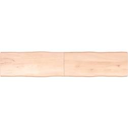 vidaXL Naturlig Kant Ubehandlet Massivt Træ 200 x 40 x 2-4 cm Spisebord