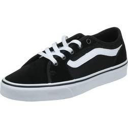 Vans Women's Filmore Decon Sneaker, Suede Black White