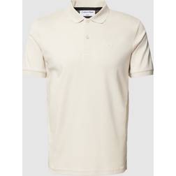 Calvin Klein Poloshirt kurzarm SMOOTH COTTON SLIM POLO beige